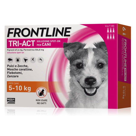 Frontline Tri-Act per cani da 5 a 10 kg di peso