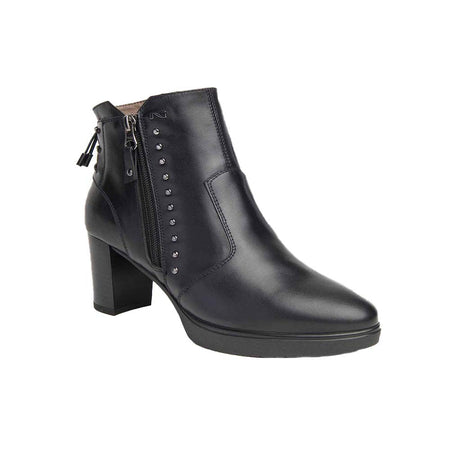 STIVALETTO DONNA CON ZIP LATERALE E TACCO