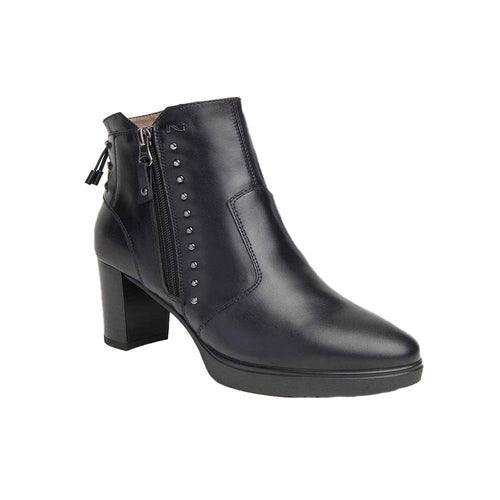 STIVALETTO DONNA CON ZIP LATERALE E TACCO