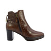 NEROGIARDINI Stivaletto donna con tacco in pelle marrone I116700D     412