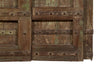 Biscottini Porta portone in legno massello e ferro da interno o da esterno vecchia e antica medievale