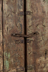Biscottini Porta portone in legno massello e ferro da interno o da esterno vecchia e antica medievale