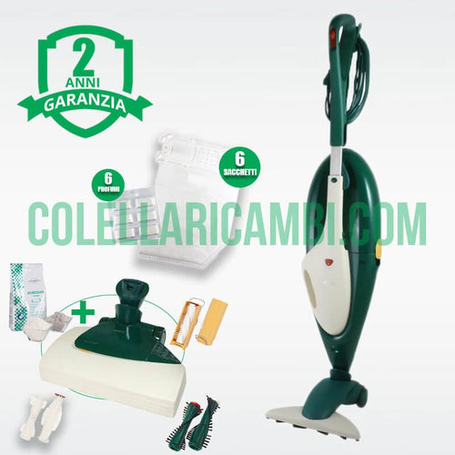 Aspirapolvere Vorwerk Folletto VK135 con Battitappeto EB350 Rigenerato