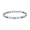 Bracciale MORELLATO uomo Motown acciaio / inserto nero