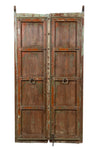 Biscottini Porta portone in legno massello e ferro da interno o da esterno vecchia e antica medievale