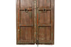 Biscottini Porta portone in legno massello e ferro da interno o da esterno vecchia e antica medievale