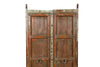 Biscottini Porta portone in legno massello e ferro da interno o da esterno vecchia e antica medievale