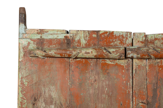 Biscottini Porta portone in legno massello e ferro da interno o da esterno vecchia e antica medievale