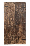 Biscottini Porta portone in legno massello e ferro da interno o da esterno vecchia e antica medievale