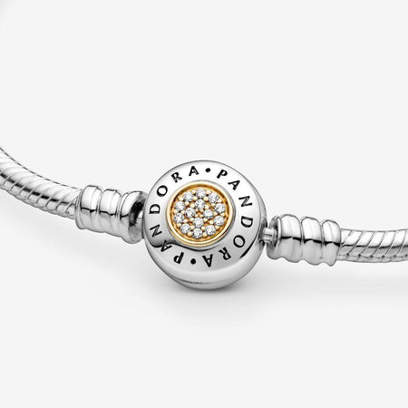 Pandora Bracciale Moments con maglia snake e chiusura con logo