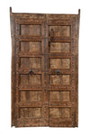 Biscottini Porta portone in legno massello e ferro da interno o da esterno vecchia e antica medievale