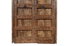 Biscottini Porta portone in legno massello e ferro da interno o da esterno vecchia e antica medievale