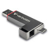 Memoria Dual USB-C/A 128 GB 3.2 Gen 1, Colore Grigio