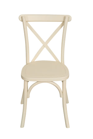 Biscottini Sedia Thonet in massello e seduta in legno finitura bianco impilabili Offerta