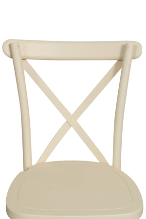 Biscottini Sedia Thonet in massello e seduta in legno finitura bianco impilabili Offerta