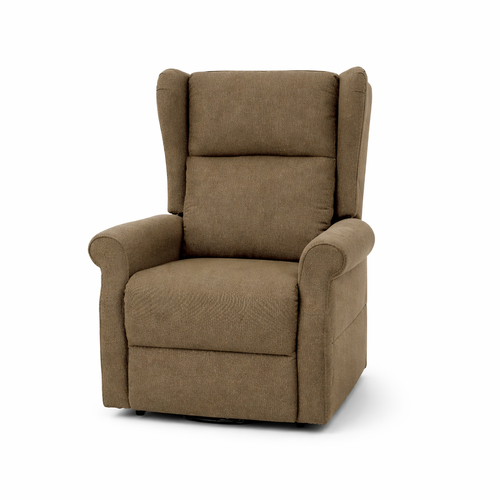 Poltrona Aquila con recliner elettrico e rivestimento in tessuto per interno