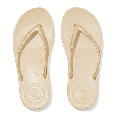 Fitflop iqushion Ergonomic Flip-Flops, Infradito Donna, Or Gold 010