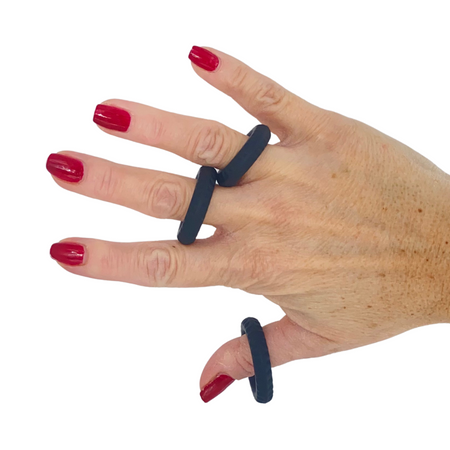 Set 3 Anelli Fallici Cockring in Silicone Effetto Ritardante Elastici per Pene