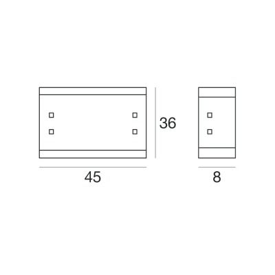 Lampada da soffitto o parete Linea Light Mille (medium 46W)