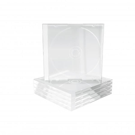 MediaRange BOX24 custodia CD/DVD Custodia Jewel 1 dischi Trasparente (MediaRange cd-hylster for lagring)