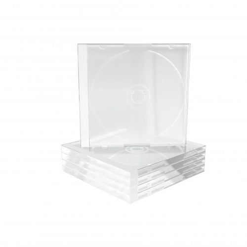 MediaRange BOX24 custodia CD/DVD Custodia Jewel 1 dischi Trasparente (MediaRange cd-hylster for lagring)