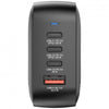 Verbatim Mini GaN Charger 100W Universale Nero AC Ricarica rapida Interno (Mini GaN Charger 100W 4 Port US plug w)