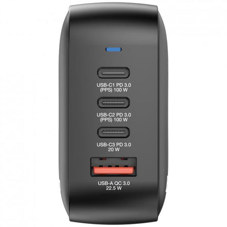 Verbatim Mini GaN Charger 100W Universale Nero AC Ricarica rapida Interno (Mini GaN Charger 100W 4 Port US plug w)