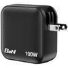 Verbatim Mini GaN Charger 100W Universale Nero AC Ricarica rapida Interno (Mini GaN Charger 100W 4 Port US plug w)