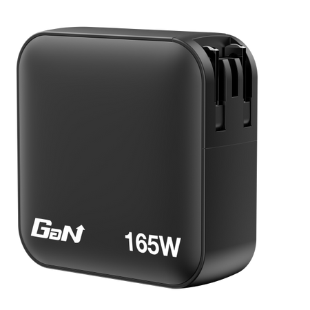 Mini GaN Charger 165W Universale Nero AC Ricarica rapida Interno