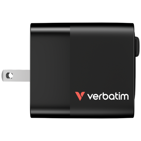VERBATIM ALIMENTATORE GAN CHARGER DA MURO 65W 2 PORTE CON CAVO INCORPORATO