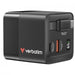 VERBATIM ALIMENTATORE GAN CHARGER DA MURO 65W 2 PORTE CON CAVO INCORPORATO