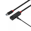 Lindy 43404 hub di interfaccia USB 3.2 Gen 1 [3.1 Gen 1] Type-C 5000 Mbit/s Nero (15m USB 3.0 Active Extension - Slim)