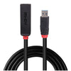 Lindy 43404 hub di interfaccia USB 3.2 Gen 1 [3.1 Gen 1] Type-C 5000 Mbit/s Nero (15m USB 3.0 Active Extension - Slim)