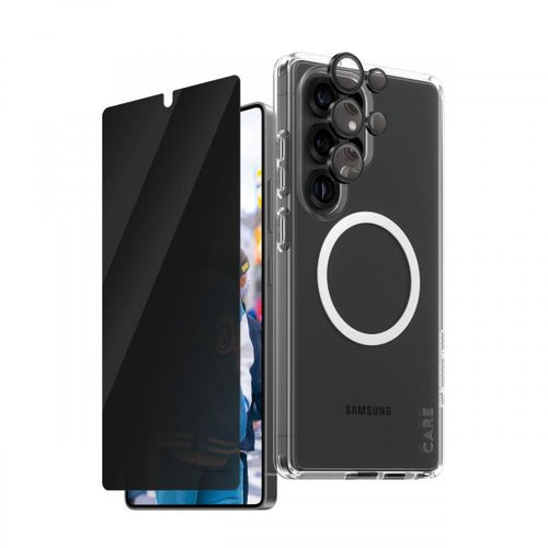 PanzerGlass CARE by  Flagship 3-in-1 Privacy Bundle Samsung Galaxy S25 Ultra Pellicola proteggischermo trasparente 1 pz
