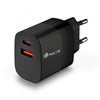 NGS CARICATORE DA PARETE ULTRAVELOCE DA 33W CON 2 PORTE: USB-C + USB-A, RICARICA SIMULTANEA