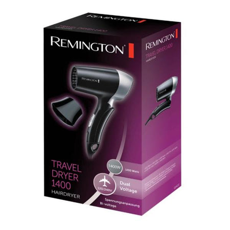 REMINGTON D2400 - ASCIUGACAPELLI - MOTORE DC - 1400W - PIEGHEVOLE/VIAGGIO - 2VEL/2 TEMP.- CONCENTRATORE