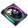 DEEPCOOL VENTOLE CASE FL12 NERA ARGB PWM BASSO RUMORE (kit 3 ventole)