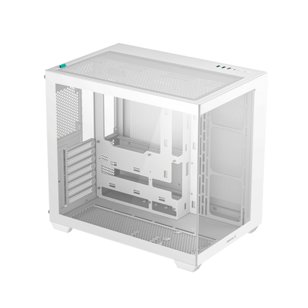 DeepCool CG530 WH Midi Tower Bianco (DeepCool CG530 Dual-Chamber Computer Case, Tempered Glass Panels, Advanced Cooling Support, Exceptional Cable Management, White)