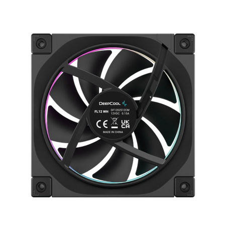 DEEPCOOL VENTOLE CASE FL12 NERA ARGB PWM BASSO RUMORE