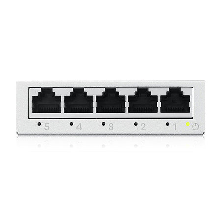 ZYXEL SWITCH UNMANAGED GS-105B V5 , 5 PORTE GIGABIT, CHASSIS METALLO, DESKTOP