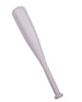 Mazza da baseball bianca in plastica circa 50 cm