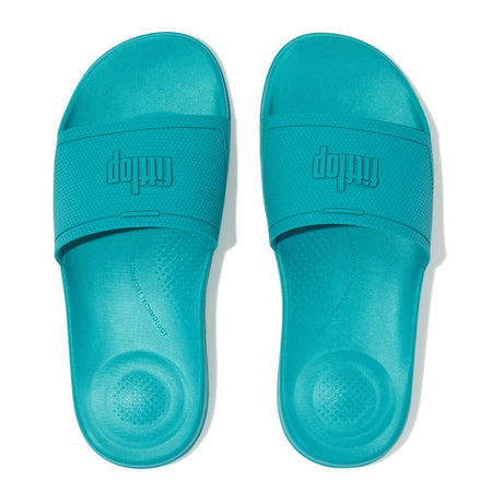 FitFlop™ Sandali da donna iQushion Pool Slide, Blu tahitiano