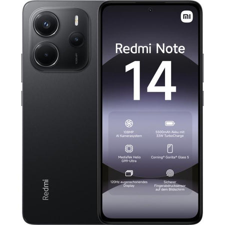 Xiaomi Redmi Note 14 6+128GB 6.67" 4G Midnight Black NFC EU