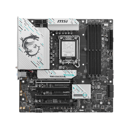 MSI MB INTEL B860M GAMING PLUS WIFI, m-ATX DDR5, 1PCI-Ex16, 1PCI-Ex4, 2PCI-Ex1, 4SATA3