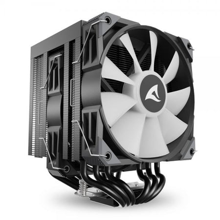 Sharkoon A60 RGB Processore Raffreddatore d'aria 12 cm Nero 1 pz (Sharkoon A60 RGB Processor Luftk?ler 1)