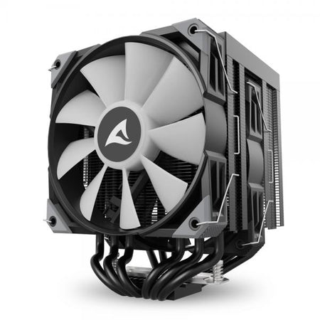 Sharkoon A60 RGB Processore Raffreddatore d'aria 12 cm Nero 1 pz (Sharkoon A60 RGB Processor Luftk?ler 1)