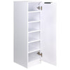 Mobile Scarpiera 6 Ripiani in Legno MDF 30x35 H 100 cm Multiuso Bianco Moderno