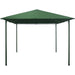 Gazebo da Giardino 3x3mt Copertura in poliestere resistente, Struttura Acciaio Verde