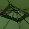 Gazebo da Giardino 3x3mt Copertura in poliestere resistente, Struttura Acciaio Verde