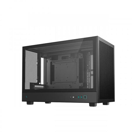 DeepCool CH260 Micro Tower Nero (DeepCool CH260 Micro-ATX Case, High-Airflow Compact PC Case with Tempered Glass Panel, USB-C Port, Supports 360mm Radiator, ATX PSU, Black)